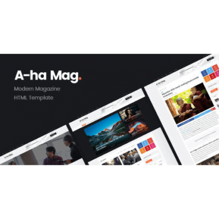 AhaMag | Modern Magazine HTML Template