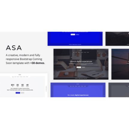 Asa – Responsive Coming Soon Template